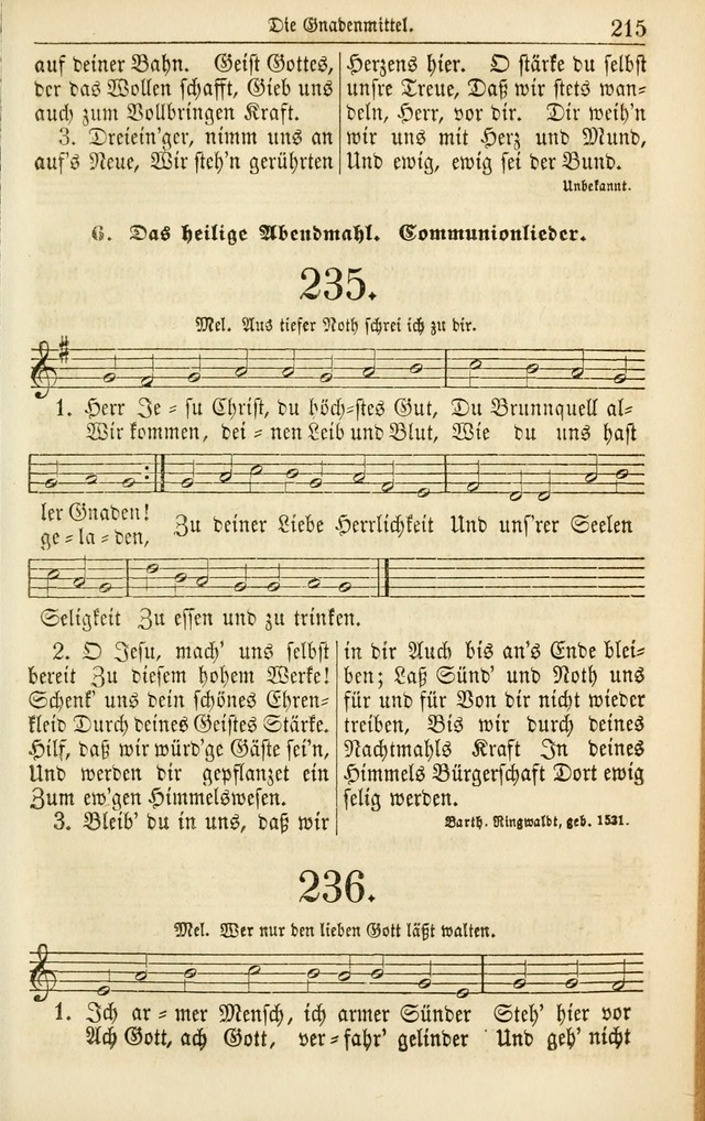 Evangelisches Gesangbuch: herausgegeben von dem Evangelischen Kirchenvereindes Westens page 226