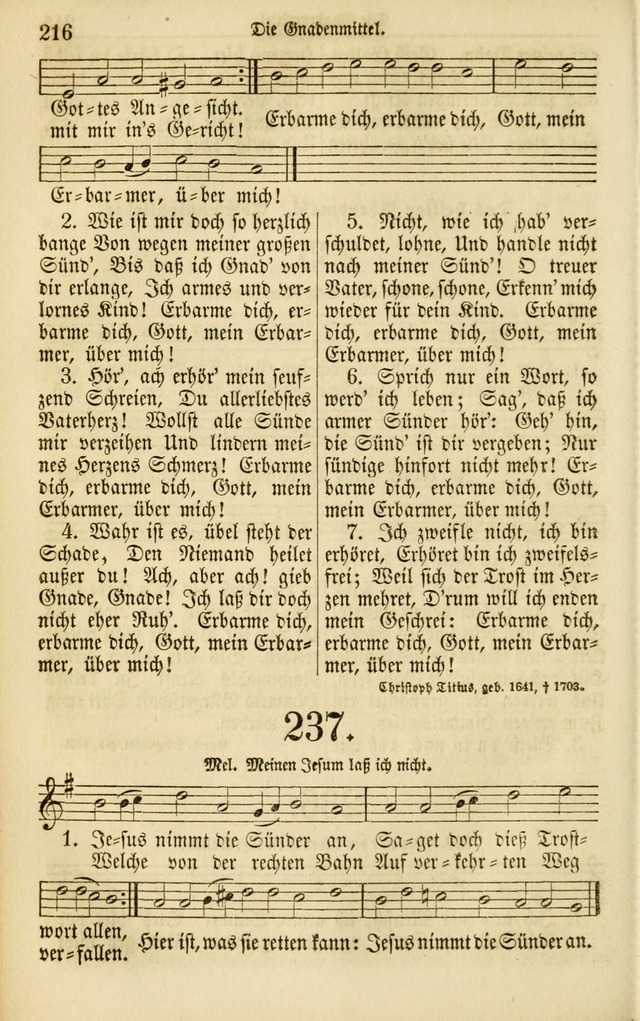 Evangelisches Gesangbuch: herausgegeben von dem Evangelischen Kirchenvereindes Westens page 227