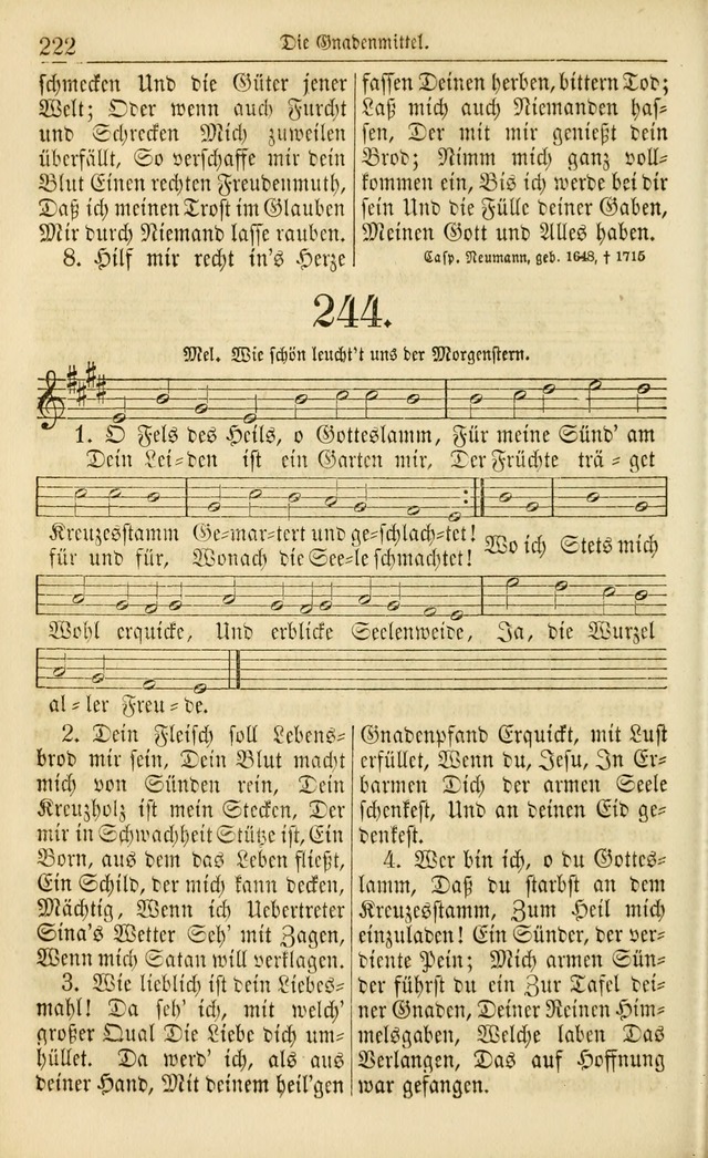 Evangelisches Gesangbuch: herausgegeben von dem Evangelischen Kirchenvereindes Westens page 233