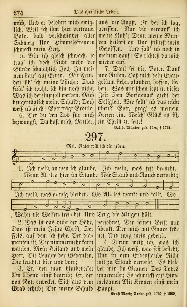 Evangelisches Gesangbuch: herausgegeben von dem Evangelischen Kirchenvereindes Westens page 285