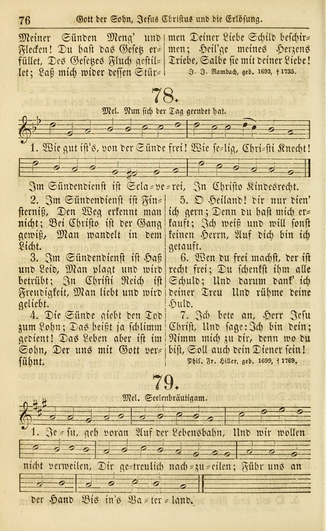 Evangelisches Gesangbuch: herausgegeben von dem Evangelischen Kirchenvereindes Westens page 85