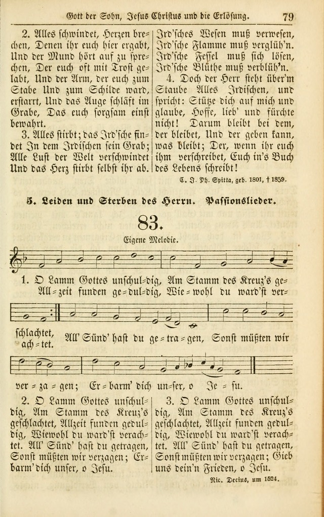 Evangelisches Gesangbuch: herausgegeben von dem Evangelischen Kirchenvereindes Westens page 88