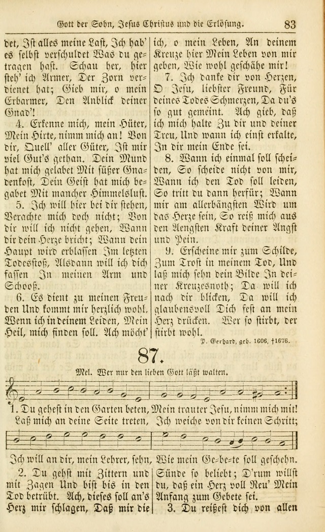 Evangelisches Gesangbuch: herausgegeben von dem Evangelischen Kirchenvereindes Westens page 92