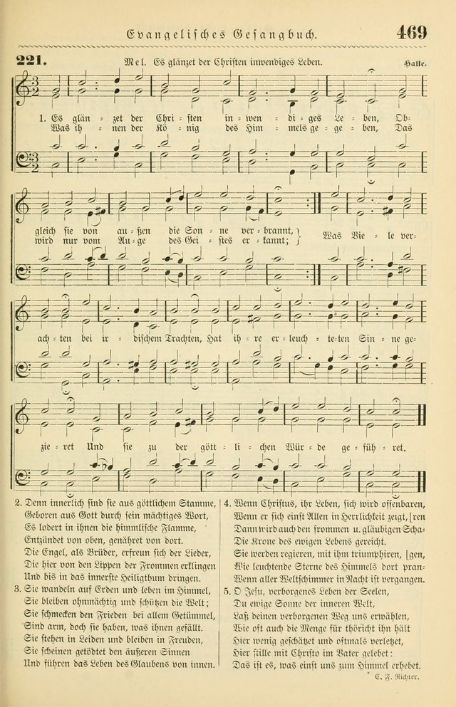 Evangelisches Gesangbuch mit vierstimmigen Melodien: für den öffentlichen und häuslichen Gottesdienst page 469