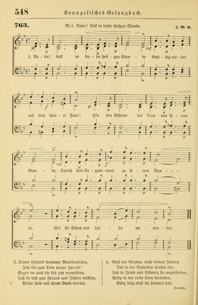 Evangelisches Gesangbuch mit vierstimmigen Melodien: für den öffentlichen und häuslichen Gottesdienst page 548