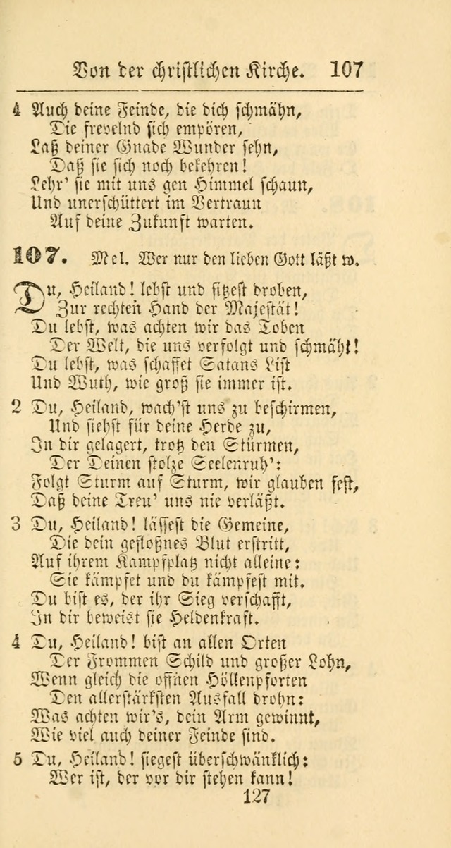 Evangelisches Gesangbuch: oder eine sammlung geistreicher lieder zum gebrauch der Evangelischen Gemeinschaft und aller heilsuchenden seelen page 127