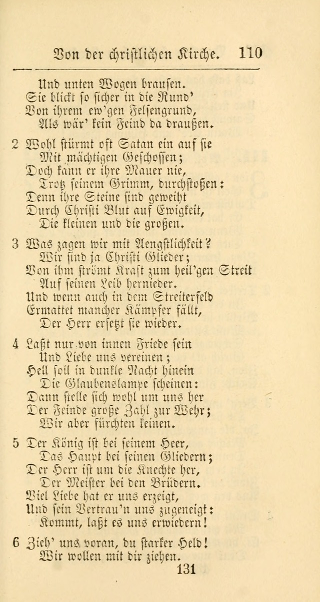 Evangelisches Gesangbuch: oder eine sammlung geistreicher lieder zum gebrauch der Evangelischen Gemeinschaft und aller heilsuchenden seelen page 131