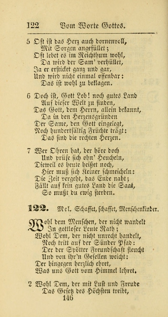 Evangelisches Gesangbuch: oder eine sammlung geistreicher lieder zum gebrauch der Evangelischen Gemeinschaft und aller heilsuchenden seelen page 146