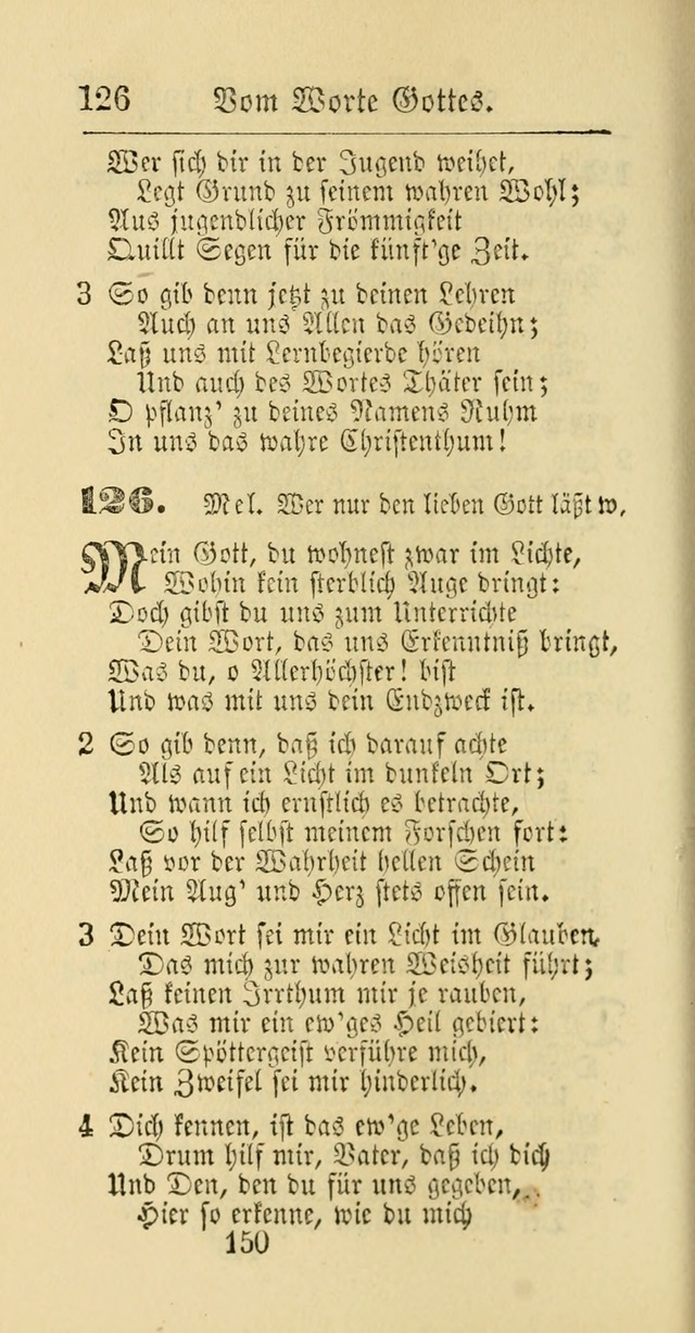 Evangelisches Gesangbuch: oder eine sammlung geistreicher lieder zum gebrauch der Evangelischen Gemeinschaft und aller heilsuchenden seelen page 150