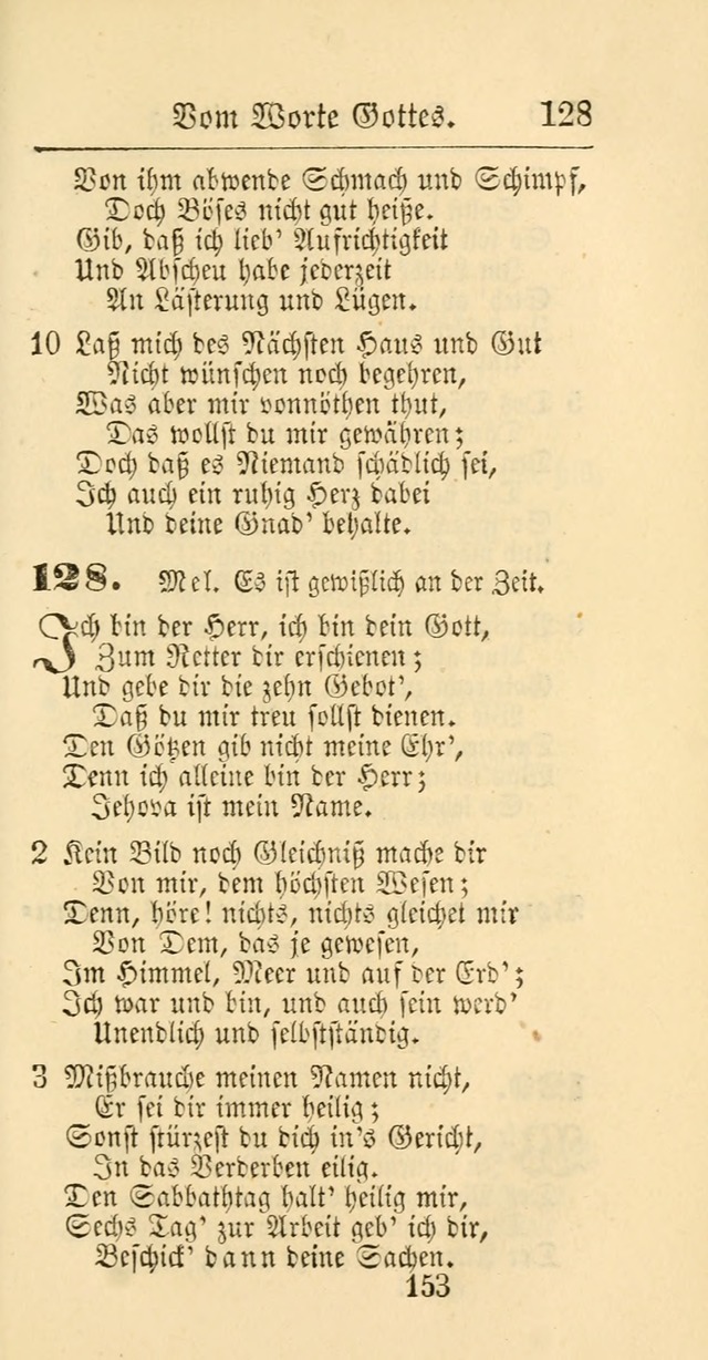 Evangelisches Gesangbuch: oder eine sammlung geistreicher lieder zum gebrauch der Evangelischen Gemeinschaft und aller heilsuchenden seelen page 153