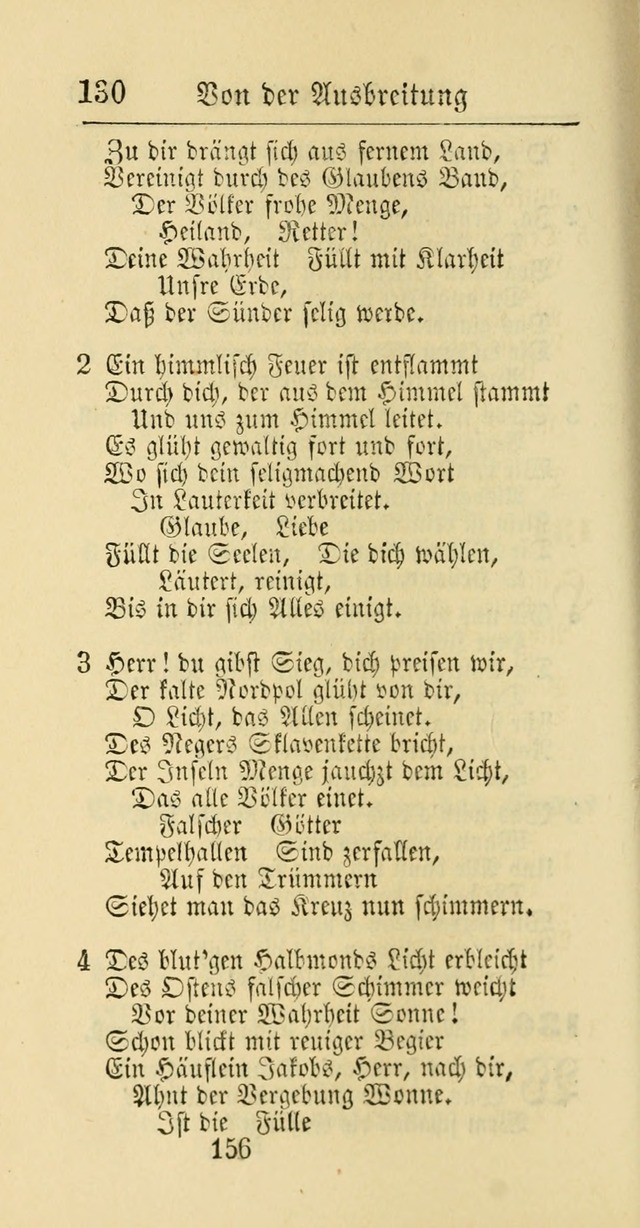 Evangelisches Gesangbuch: oder eine sammlung geistreicher lieder zum gebrauch der Evangelischen Gemeinschaft und aller heilsuchenden seelen page 156