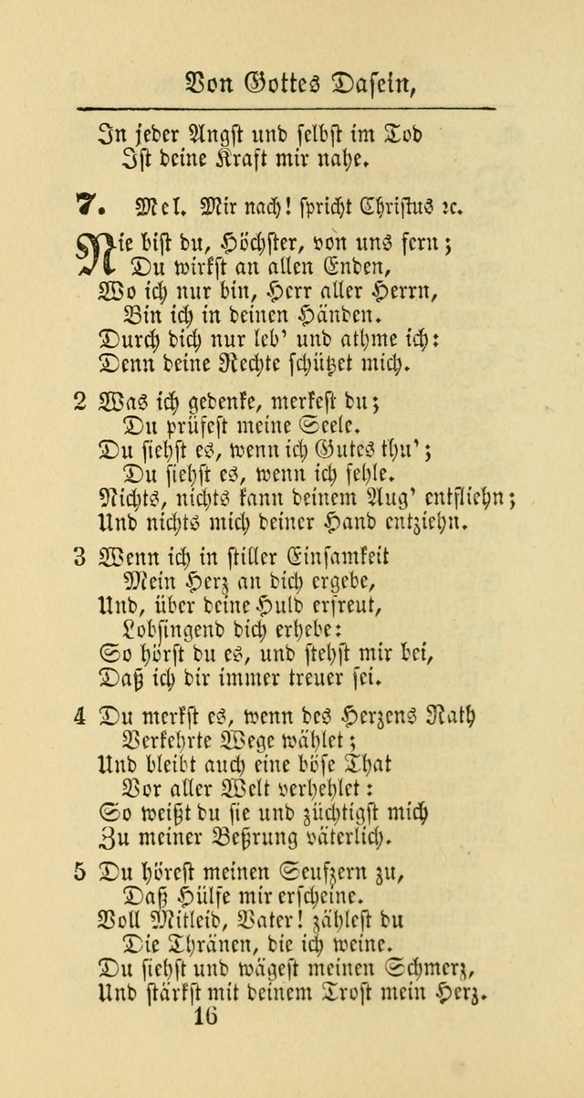 Evangelisches Gesangbuch: oder eine sammlung geistreicher lieder zum gebrauch der Evangelischen Gemeinschaft und aller heilsuchenden seelen page 16