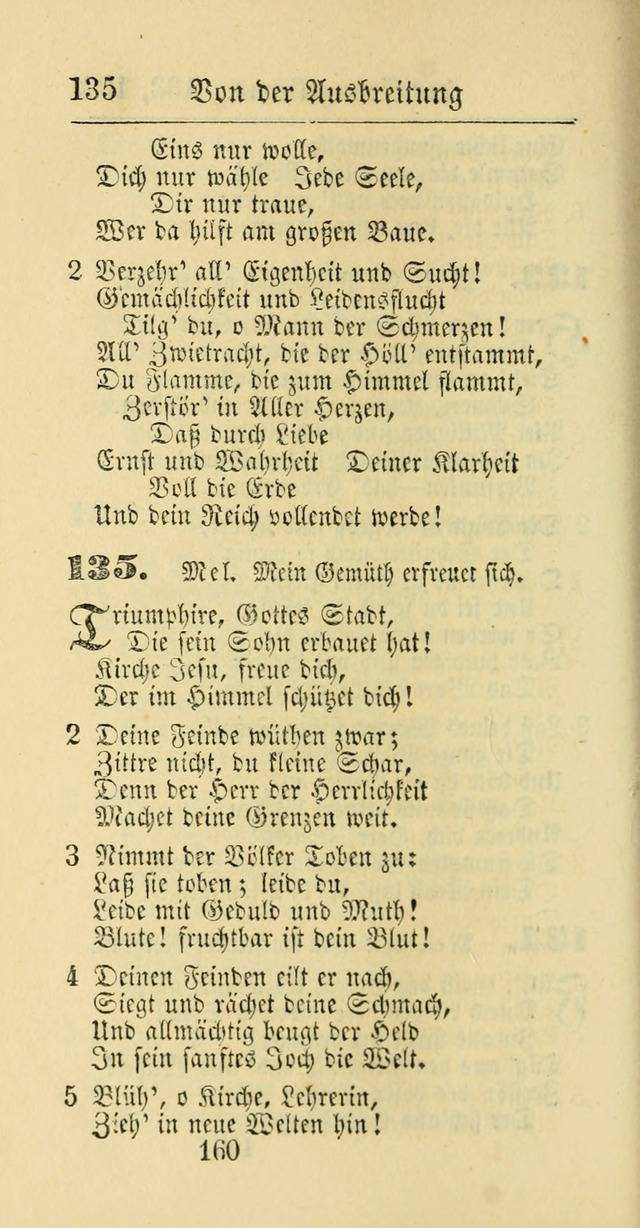 Evangelisches Gesangbuch: oder eine sammlung geistreicher lieder zum gebrauch der Evangelischen Gemeinschaft und aller heilsuchenden seelen page 160