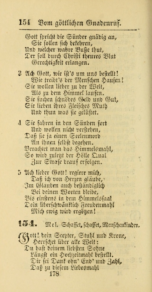 Evangelisches Gesangbuch: oder eine sammlung geistreicher lieder zum gebrauch der Evangelischen Gemeinschaft und aller heilsuchenden seelen page 178