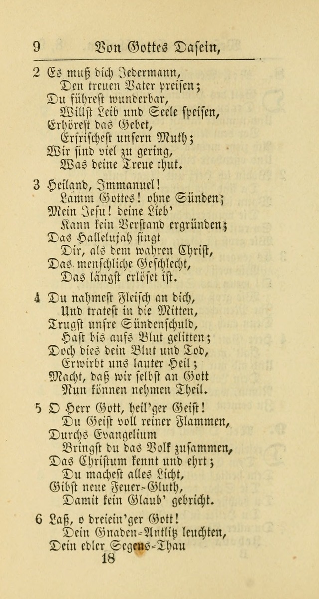 Evangelisches Gesangbuch: oder eine sammlung geistreicher lieder zum gebrauch der Evangelischen Gemeinschaft und aller heilsuchenden seelen page 18