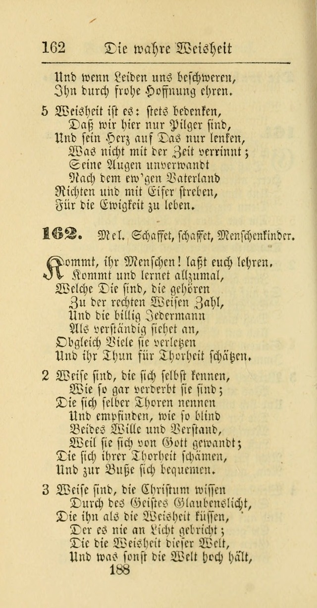 Evangelisches Gesangbuch: oder eine sammlung geistreicher lieder zum gebrauch der Evangelischen Gemeinschaft und aller heilsuchenden seelen page 188