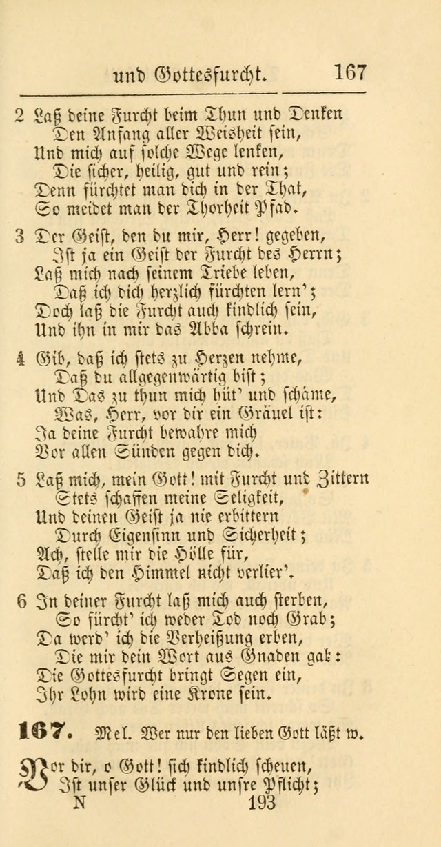 Evangelisches Gesangbuch: oder eine sammlung geistreicher lieder zum gebrauch der Evangelischen Gemeinschaft und aller heilsuchenden seelen page 193