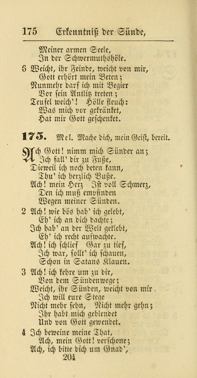 Evangelisches Gesangbuch: oder eine sammlung geistreicher lieder zum gebrauch der Evangelischen Gemeinschaft und aller heilsuchenden seelen page 204