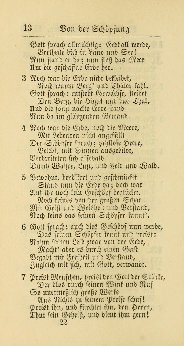 Evangelisches Gesangbuch: oder eine sammlung geistreicher lieder zum gebrauch der Evangelischen Gemeinschaft und aller heilsuchenden seelen page 22