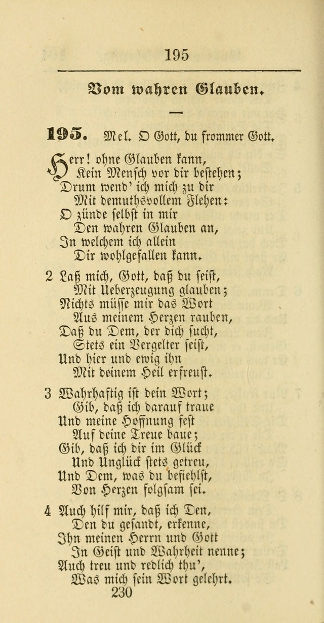 Evangelisches Gesangbuch: oder eine sammlung geistreicher lieder zum gebrauch der Evangelischen Gemeinschaft und aller heilsuchenden seelen page 230