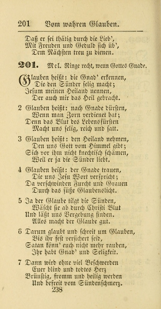 Evangelisches Gesangbuch: oder eine sammlung geistreicher lieder zum gebrauch der Evangelischen Gemeinschaft und aller heilsuchenden seelen page 238