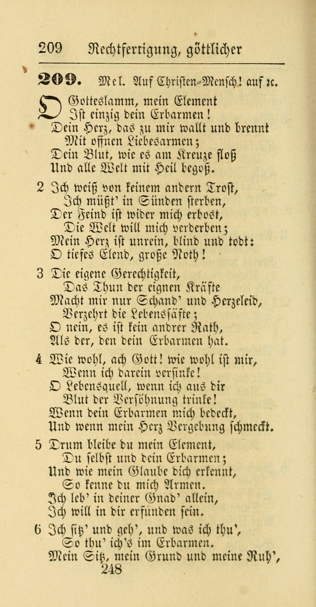 Evangelisches Gesangbuch: oder eine sammlung geistreicher lieder zum gebrauch der Evangelischen Gemeinschaft und aller heilsuchenden seelen page 248