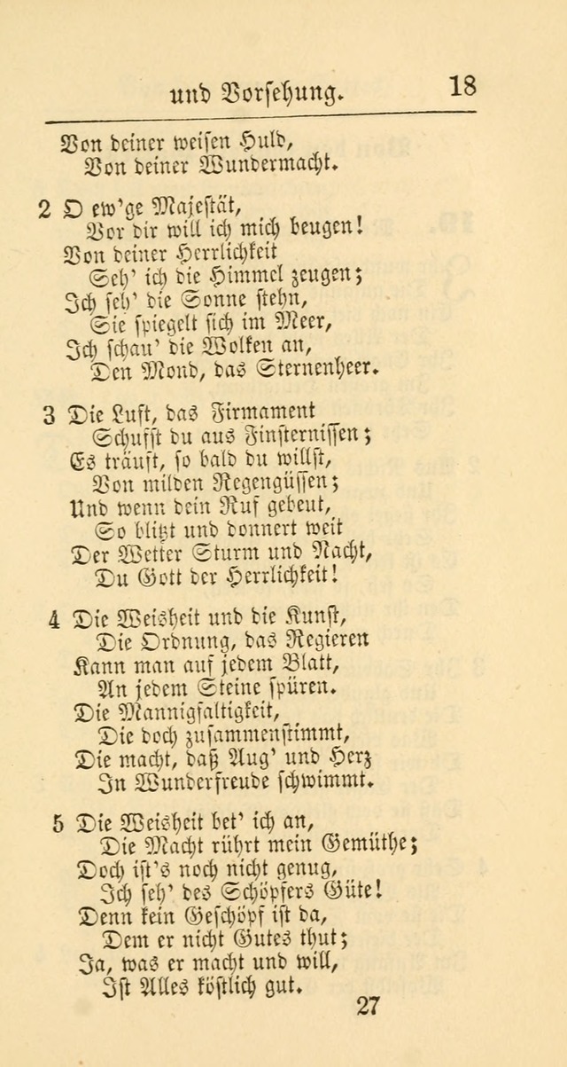 Evangelisches Gesangbuch: oder eine sammlung geistreicher lieder zum gebrauch der Evangelischen Gemeinschaft und aller heilsuchenden seelen page 27