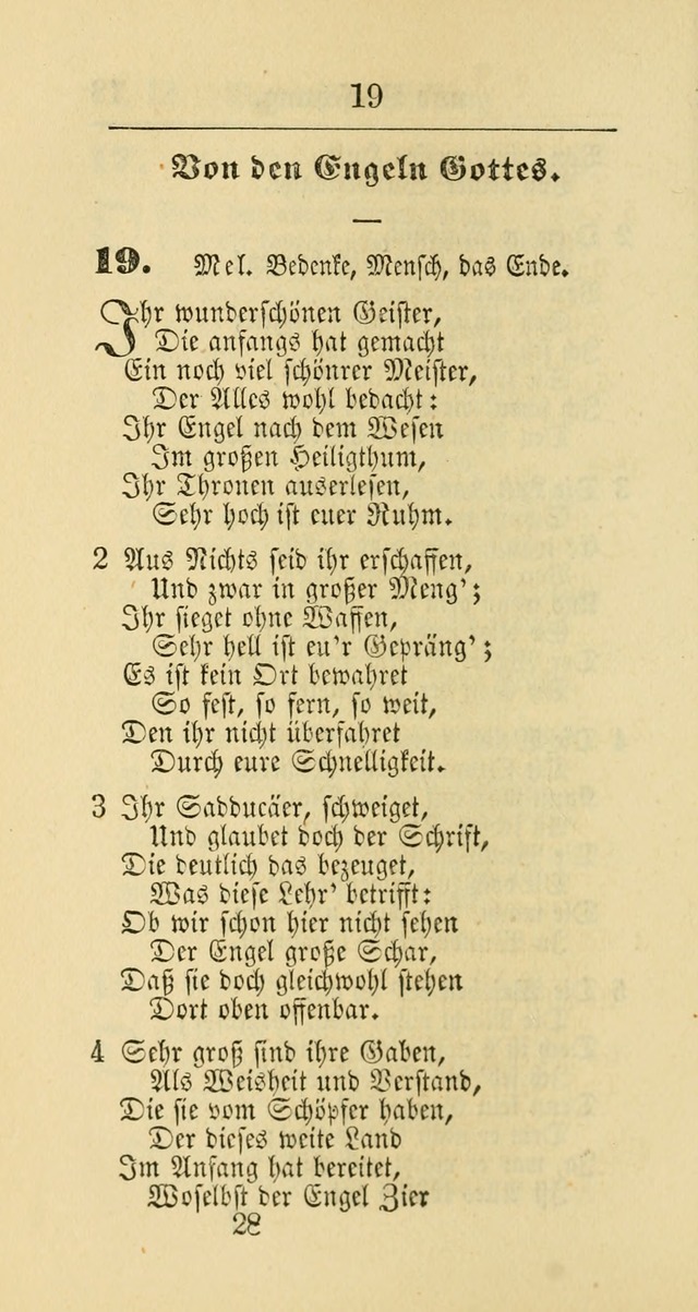 Evangelisches Gesangbuch: oder eine sammlung geistreicher lieder zum gebrauch der Evangelischen Gemeinschaft und aller heilsuchenden seelen page 28