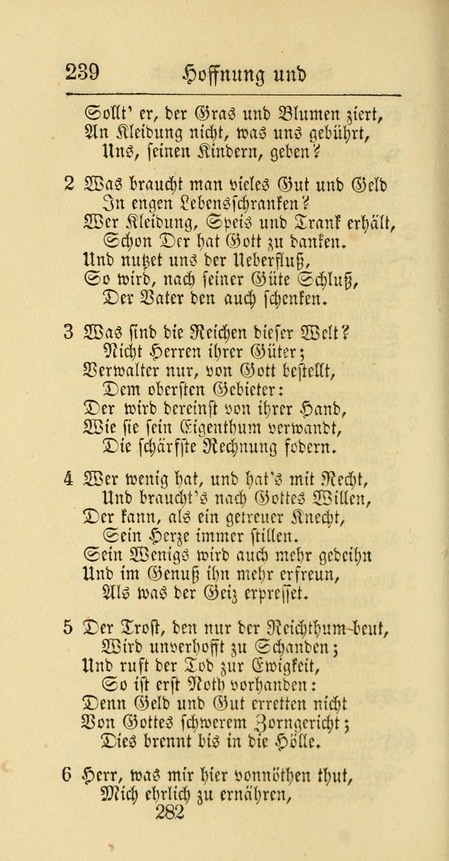 Evangelisches Gesangbuch: oder eine sammlung geistreicher lieder zum gebrauch der Evangelischen Gemeinschaft und aller heilsuchenden seelen page 282