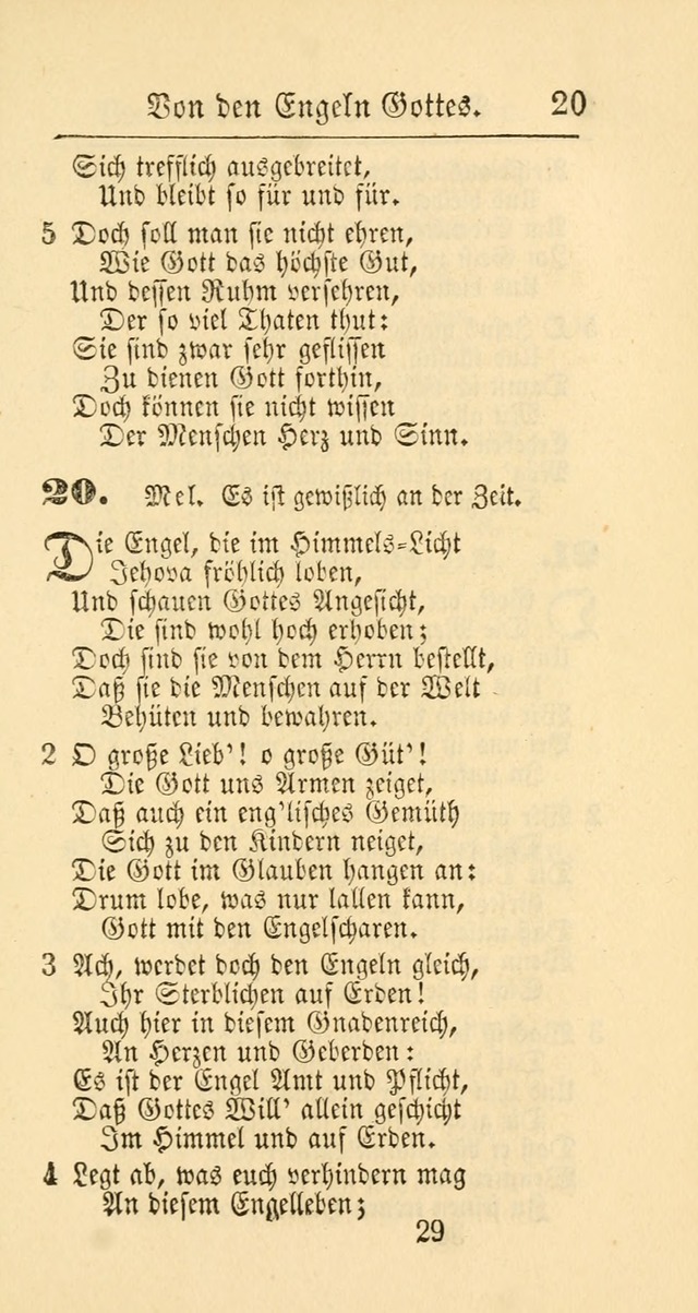 Evangelisches Gesangbuch: oder eine sammlung geistreicher lieder zum gebrauch der Evangelischen Gemeinschaft und aller heilsuchenden seelen page 29