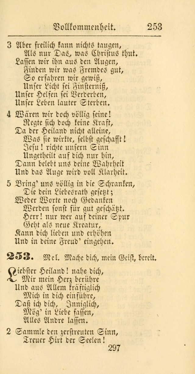 Evangelisches Gesangbuch: oder eine sammlung geistreicher lieder zum gebrauch der Evangelischen Gemeinschaft und aller heilsuchenden seelen page 297