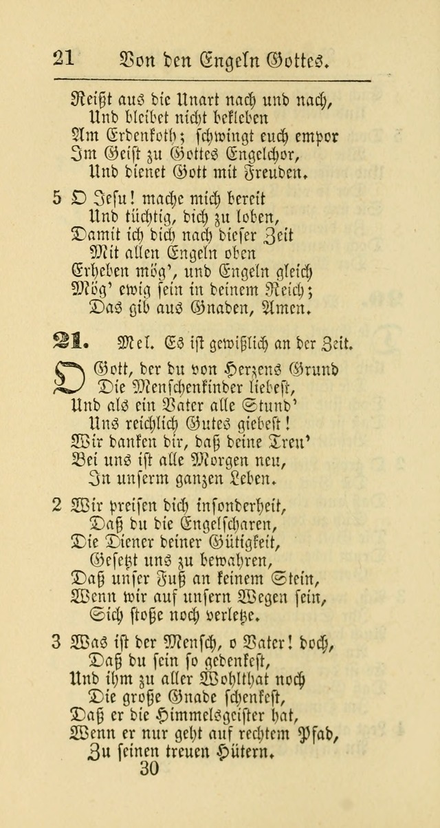 Evangelisches Gesangbuch: oder eine sammlung geistreicher lieder zum gebrauch der Evangelischen Gemeinschaft und aller heilsuchenden seelen page 30