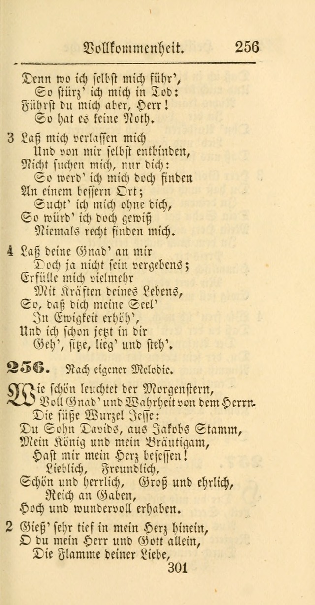 Evangelisches Gesangbuch: oder eine sammlung geistreicher lieder zum gebrauch der Evangelischen Gemeinschaft und aller heilsuchenden seelen page 301