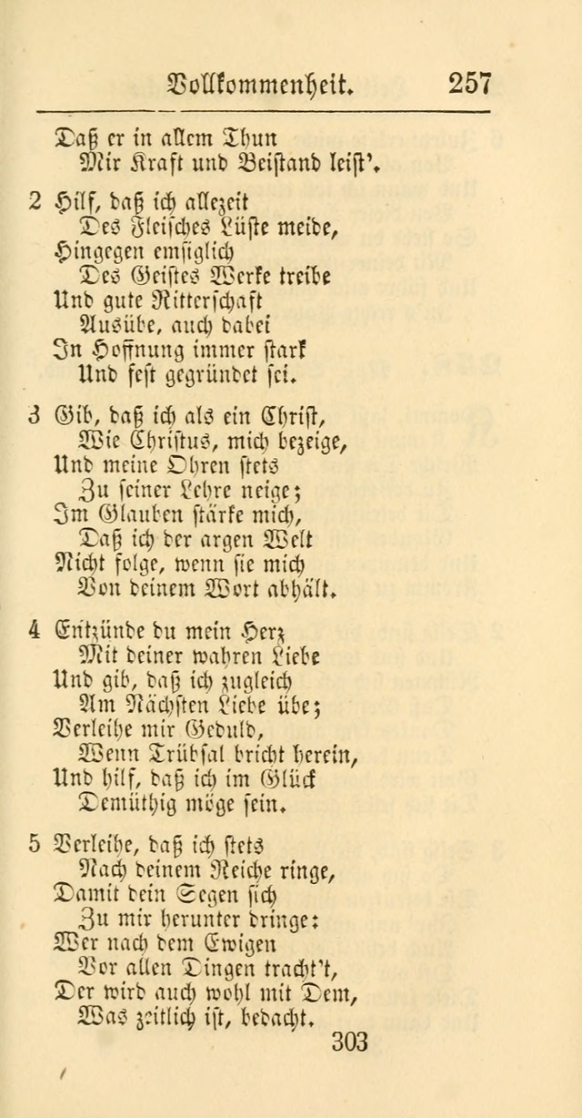 Evangelisches Gesangbuch: oder eine sammlung geistreicher lieder zum gebrauch der Evangelischen Gemeinschaft und aller heilsuchenden seelen page 303