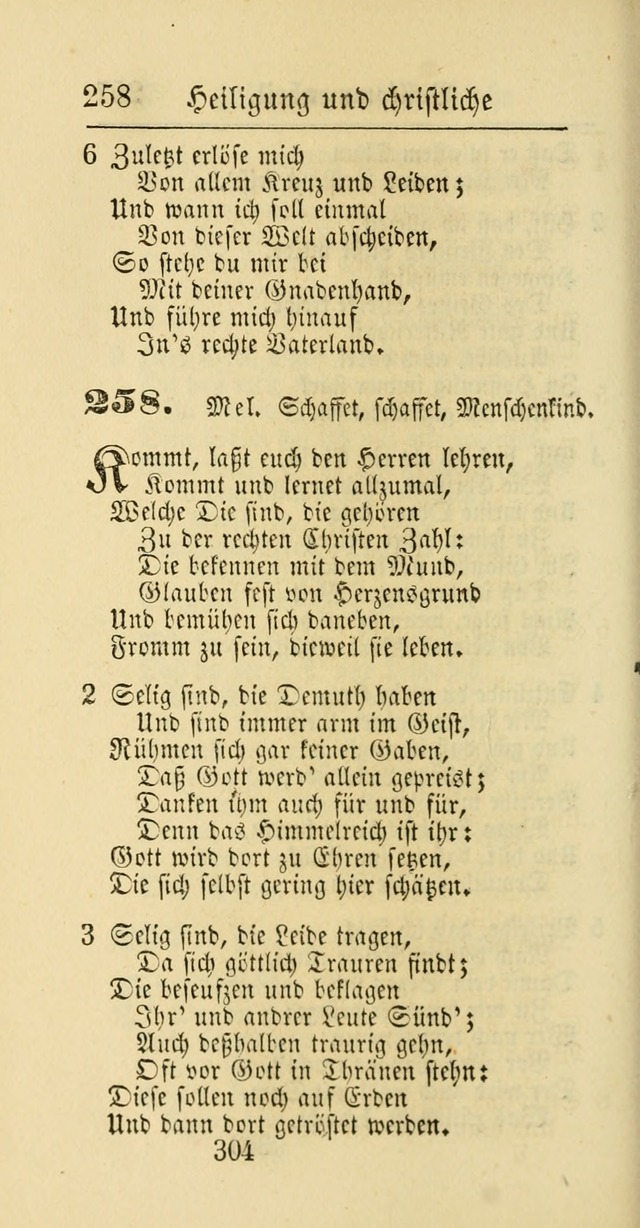 Evangelisches Gesangbuch: oder eine sammlung geistreicher lieder zum gebrauch der Evangelischen Gemeinschaft und aller heilsuchenden seelen page 304