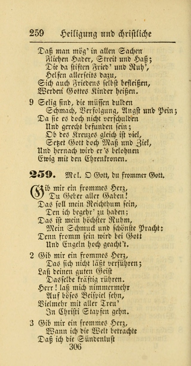 Evangelisches Gesangbuch: oder eine sammlung geistreicher lieder zum gebrauch der Evangelischen Gemeinschaft und aller heilsuchenden seelen page 306