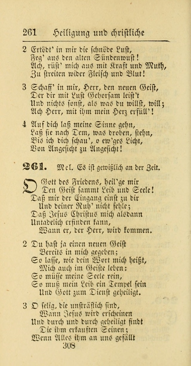 Evangelisches Gesangbuch: oder eine sammlung geistreicher lieder zum gebrauch der Evangelischen Gemeinschaft und aller heilsuchenden seelen page 308