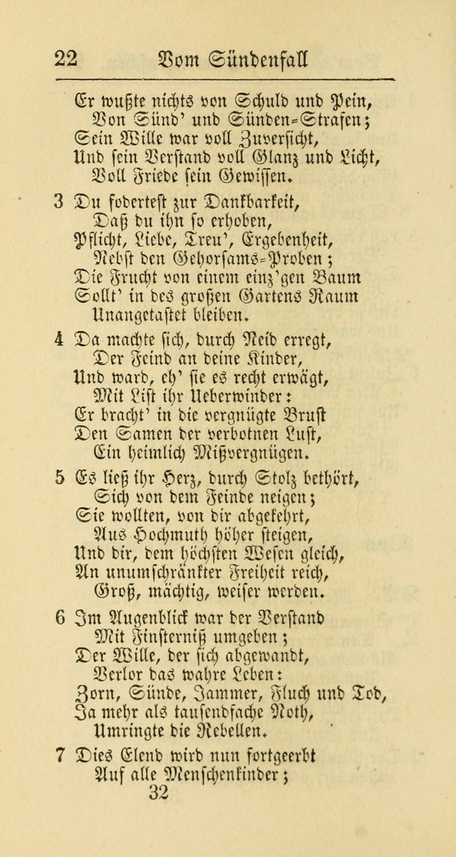 Evangelisches Gesangbuch: oder eine sammlung geistreicher lieder zum gebrauch der Evangelischen Gemeinschaft und aller heilsuchenden seelen page 32