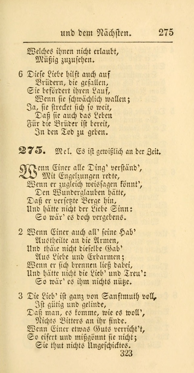 Evangelisches Gesangbuch: oder eine sammlung geistreicher lieder zum gebrauch der Evangelischen Gemeinschaft und aller heilsuchenden seelen page 323