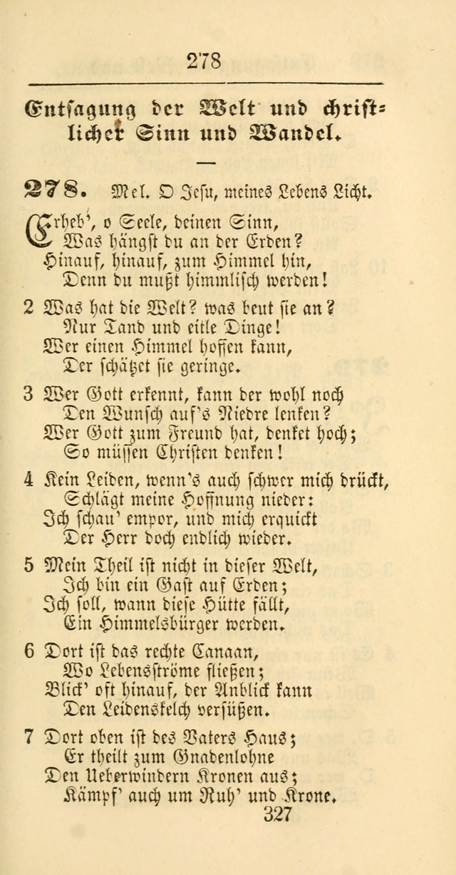 Evangelisches Gesangbuch: oder eine sammlung geistreicher lieder zum gebrauch der Evangelischen Gemeinschaft und aller heilsuchenden seelen page 327