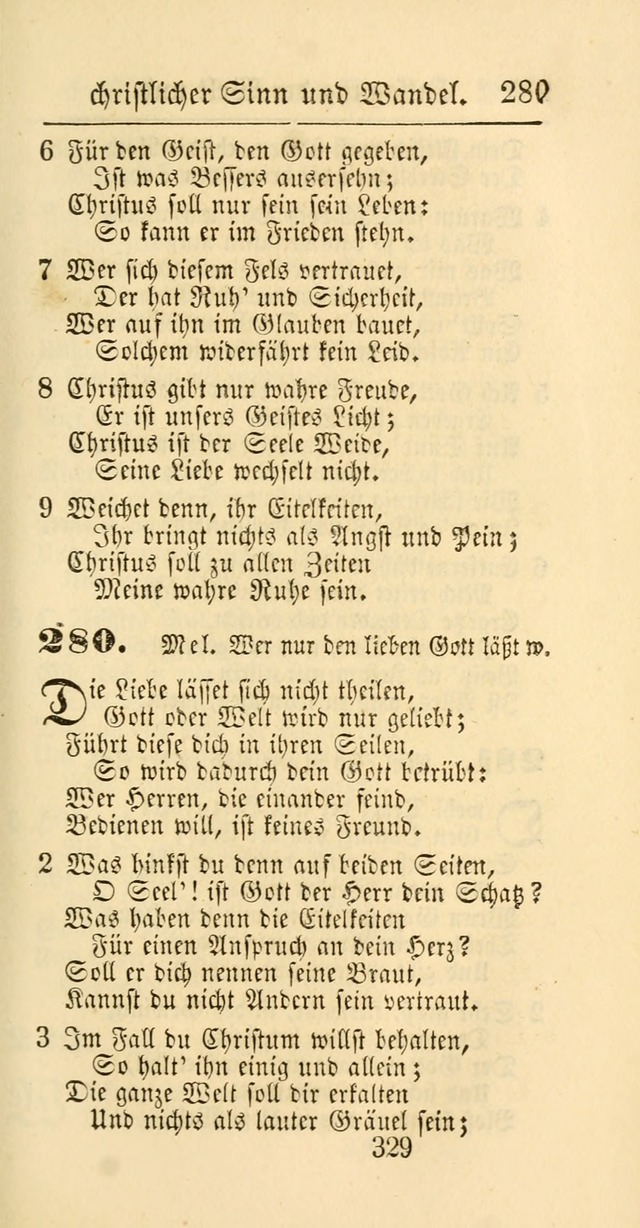 Evangelisches Gesangbuch: oder eine sammlung geistreicher lieder zum gebrauch der Evangelischen Gemeinschaft und aller heilsuchenden seelen page 329