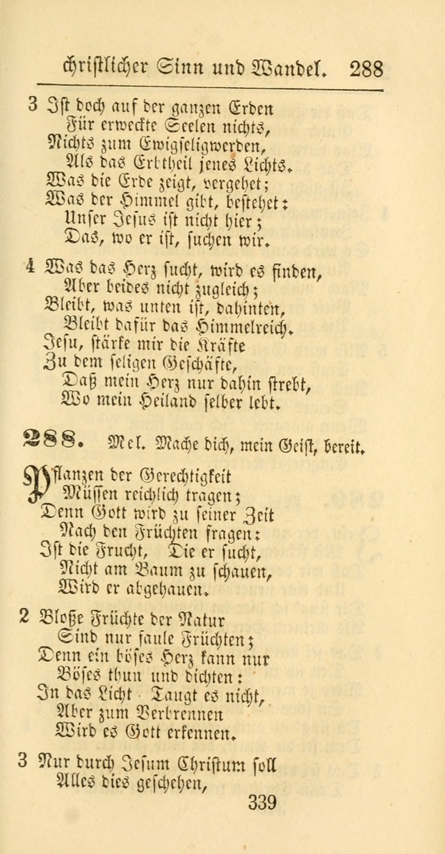 Evangelisches Gesangbuch: oder eine sammlung geistreicher lieder zum gebrauch der Evangelischen Gemeinschaft und aller heilsuchenden seelen page 339