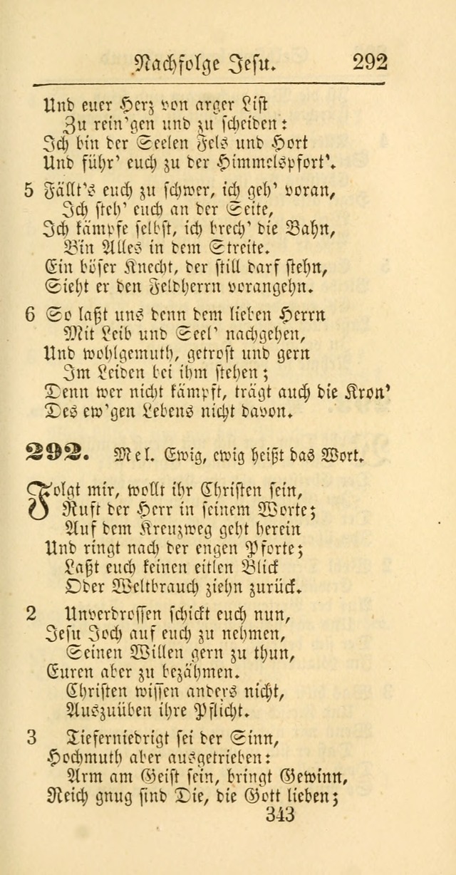 Evangelisches Gesangbuch: oder eine sammlung geistreicher lieder zum gebrauch der Evangelischen Gemeinschaft und aller heilsuchenden seelen page 343