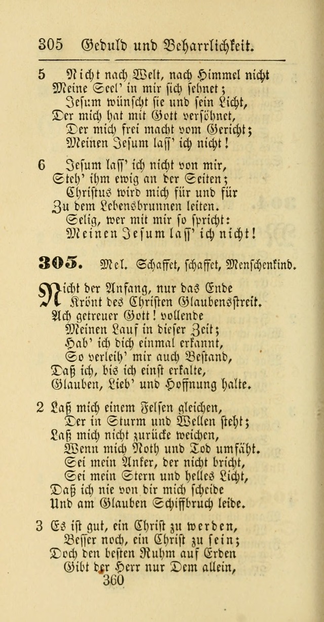 Evangelisches Gesangbuch: oder eine sammlung geistreicher lieder zum gebrauch der Evangelischen Gemeinschaft und aller heilsuchenden seelen page 360