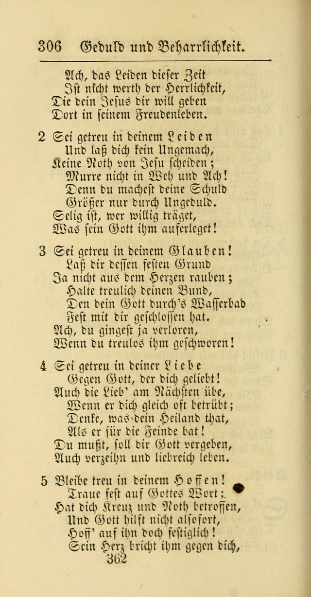 Evangelisches Gesangbuch: oder eine sammlung geistreicher lieder zum gebrauch der Evangelischen Gemeinschaft und aller heilsuchenden seelen page 362