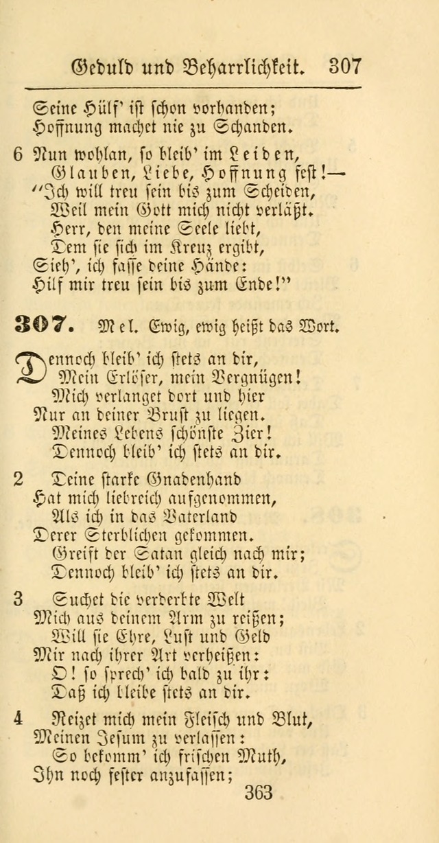 Evangelisches Gesangbuch: oder eine sammlung geistreicher lieder zum gebrauch der Evangelischen Gemeinschaft und aller heilsuchenden seelen page 363