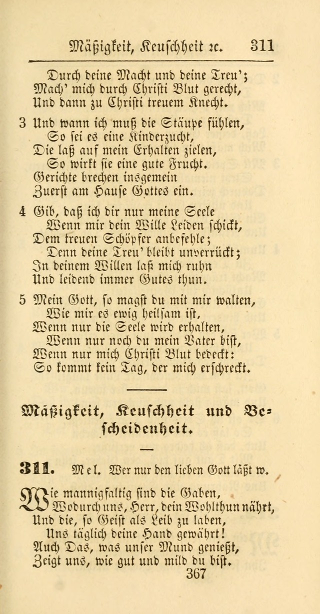 Evangelisches Gesangbuch: oder eine sammlung geistreicher lieder zum gebrauch der Evangelischen Gemeinschaft und aller heilsuchenden seelen page 367