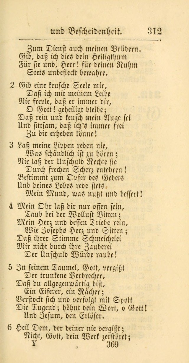 Evangelisches Gesangbuch: oder eine sammlung geistreicher lieder zum gebrauch der Evangelischen Gemeinschaft und aller heilsuchenden seelen page 369