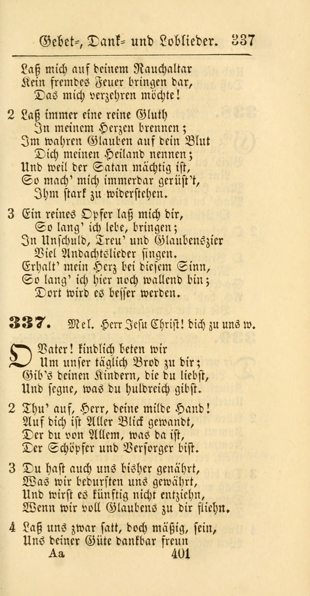 Evangelisches Gesangbuch: oder eine sammlung geistreicher lieder zum gebrauch der Evangelischen Gemeinschaft und aller heilsuchenden seelen page 401