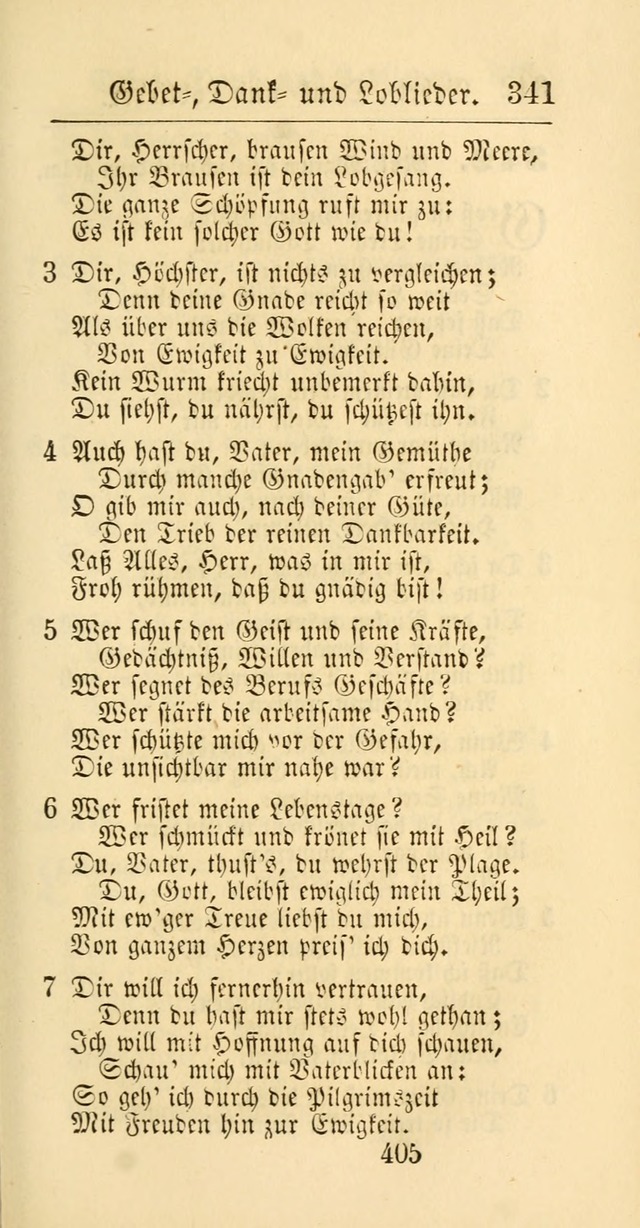 Evangelisches Gesangbuch: oder eine sammlung geistreicher lieder zum gebrauch der Evangelischen Gemeinschaft und aller heilsuchenden seelen page 405